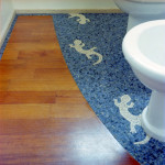 pavimento in mosaico per bagno